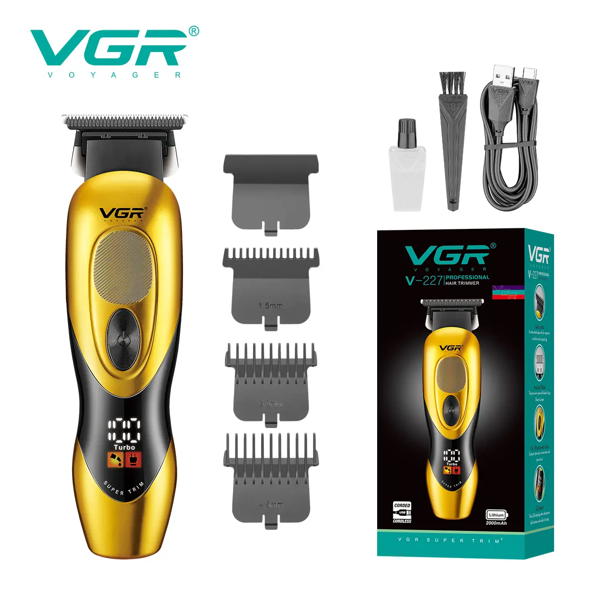 VGR V-227 Professional Hair Trimmer for Men