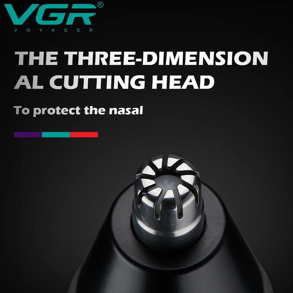 VGR V-613 Professional 2-in-1 Rechargeable Nose and Ear Hair Trimmer for Men_img_6