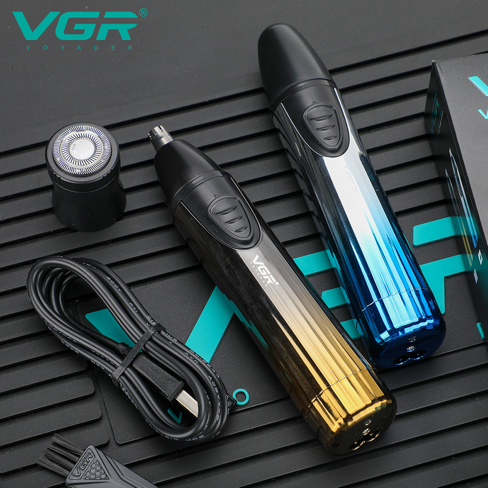 VGR V-619 Professional 2-in-1 Nose Trimmer and Shaver for Men । Waterproof (PX5)_img_8