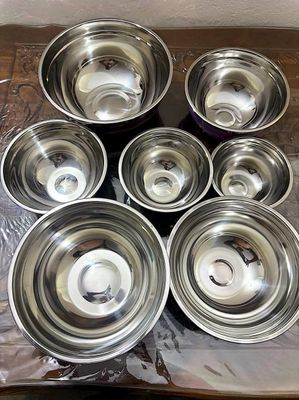 Meisheng Stainless Steel Salad Bowl Set with Cover – 7 Pice_img_4