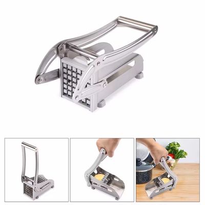 Potato Chipper Machine – Silver | Heavy Duty Stainless Steel French Fry Cutter_img_2
