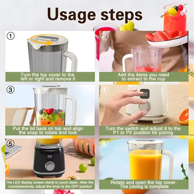 Premium Multifunctional Type C Rechargeable Juice Blender | 600ML_img_1