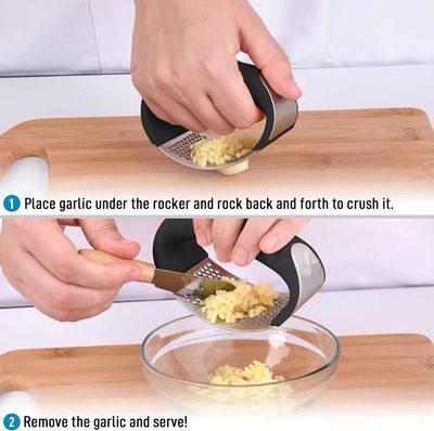 Arc Shaped Garlic Press Crusher With Comfortable Grip_img_6