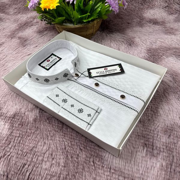 Premium Embroidery Cotton Panjabi