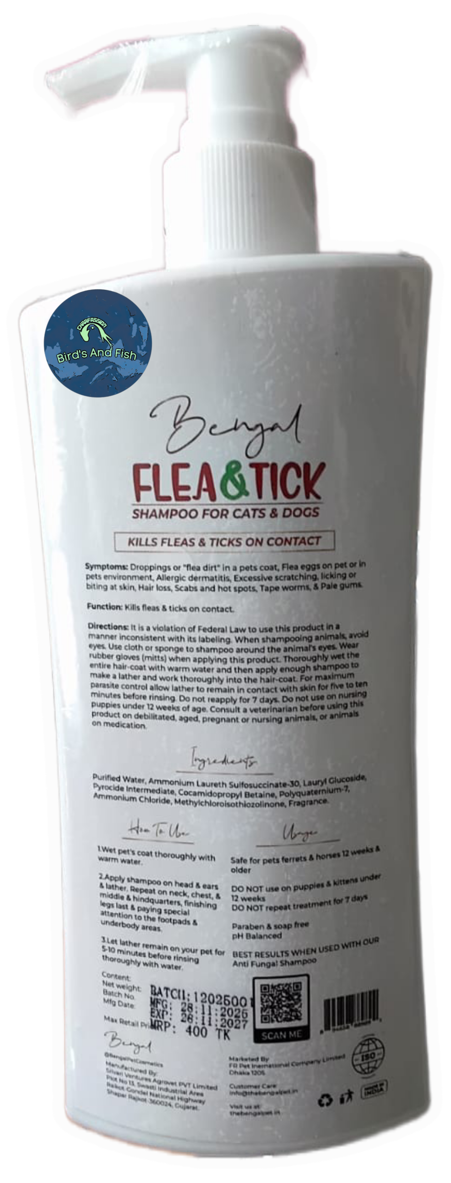 Bengal Flea & Tick Shampoo – For Cat & Dog_img_1