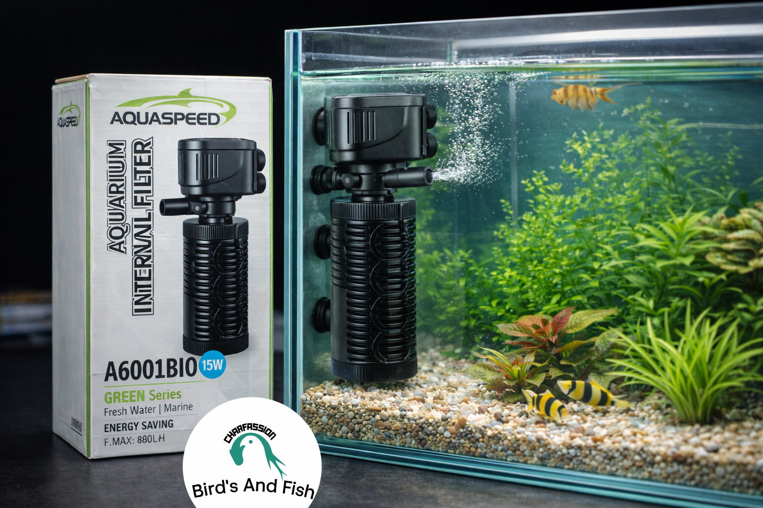 AQUASPEED aquarium internal filter  A6001BIO 15W