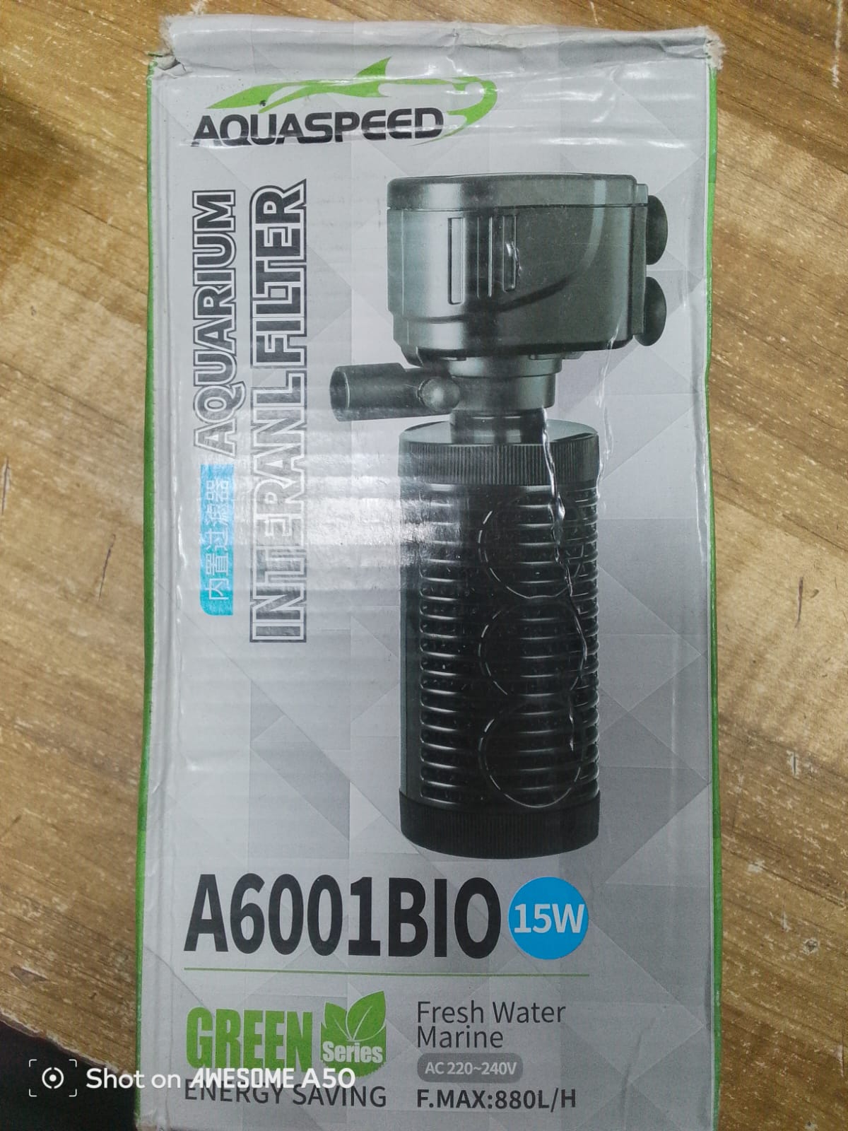 AQUASPEED aquarium internal filter  A6001BIO 15W_img_4