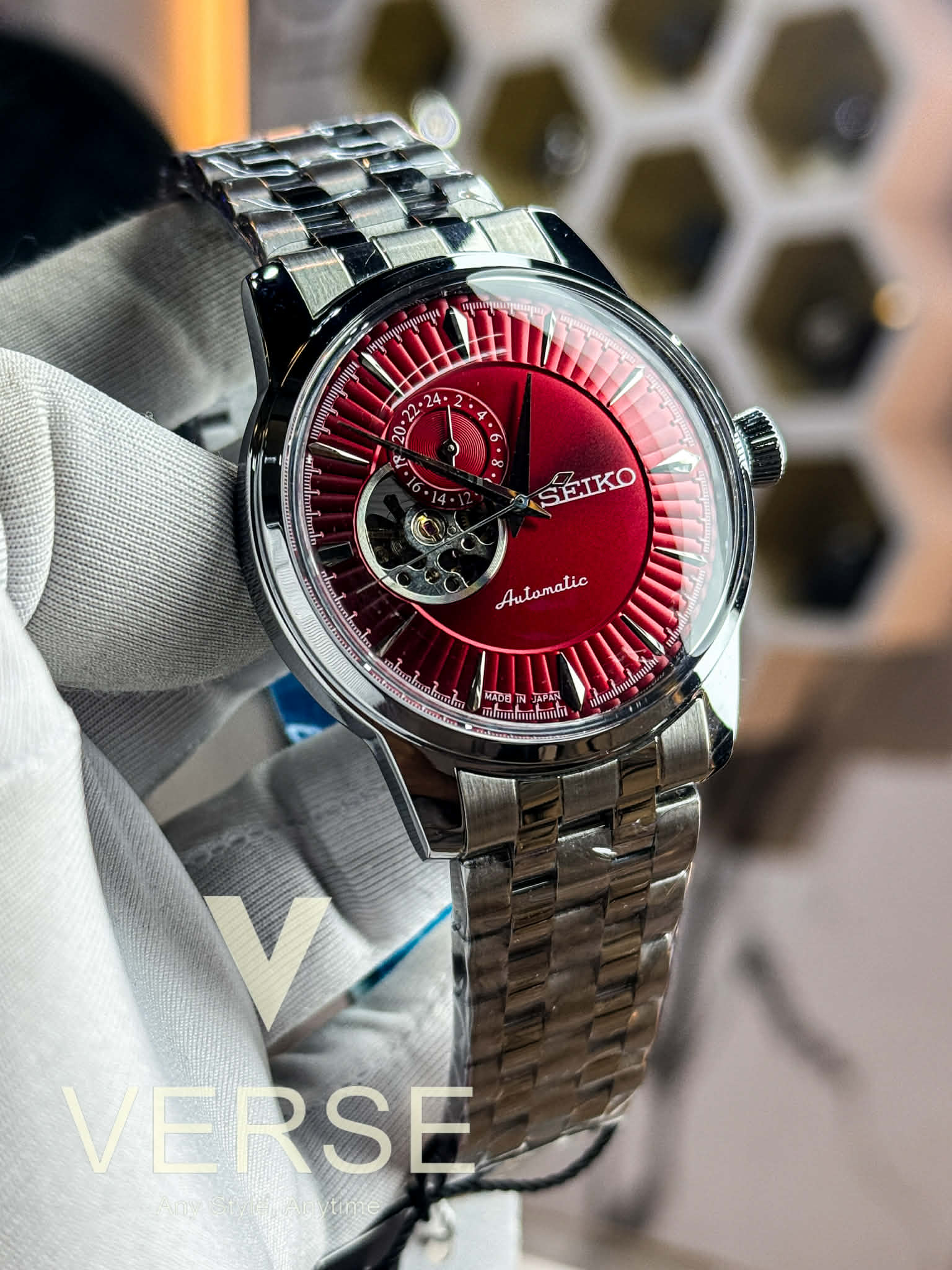 Seiko Presage Open Heart Automatic | Red Dial - Semi AAA