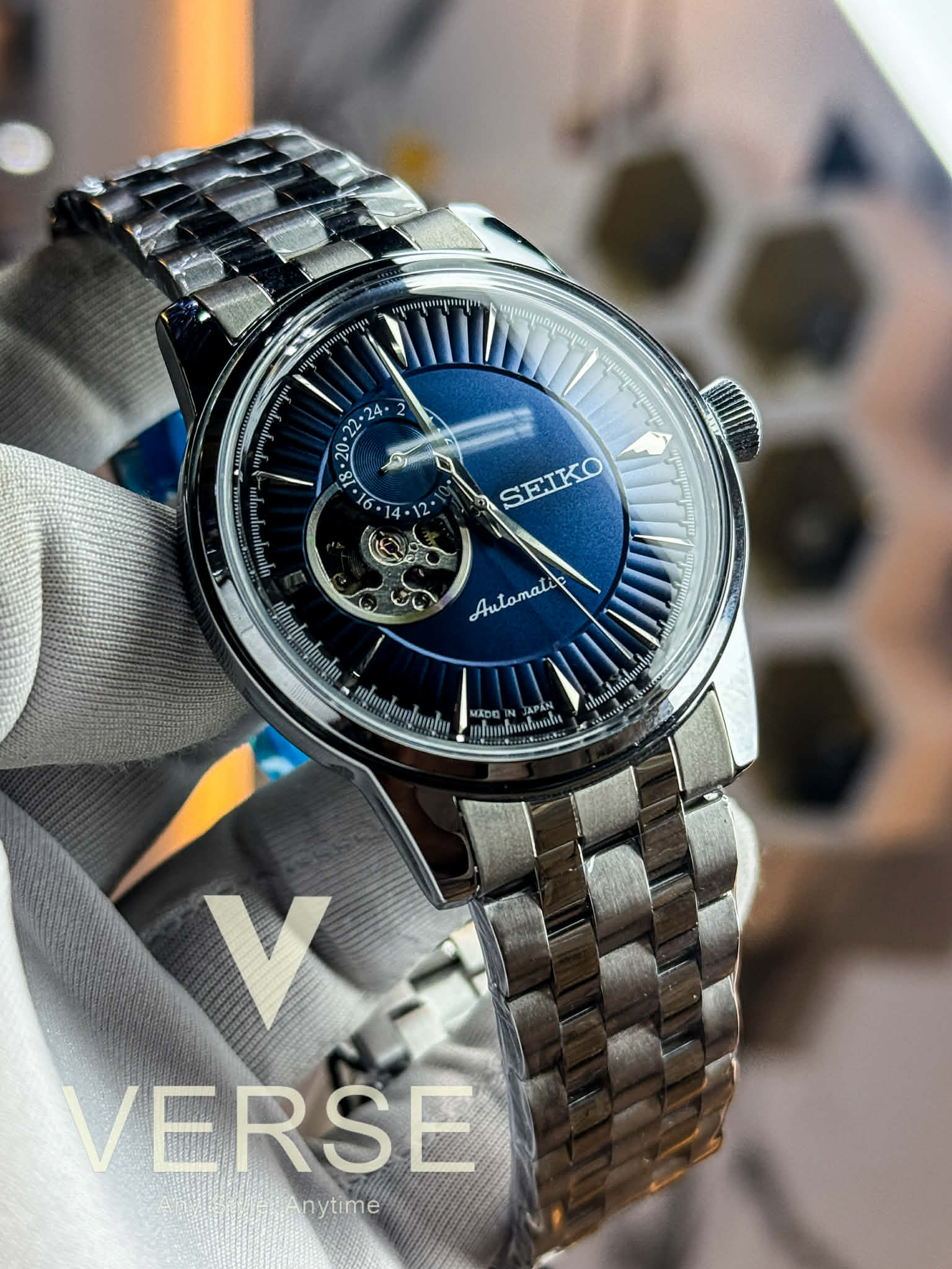 Seiko Presage Open Heart Automatic | Blue Dial - Semi AAA