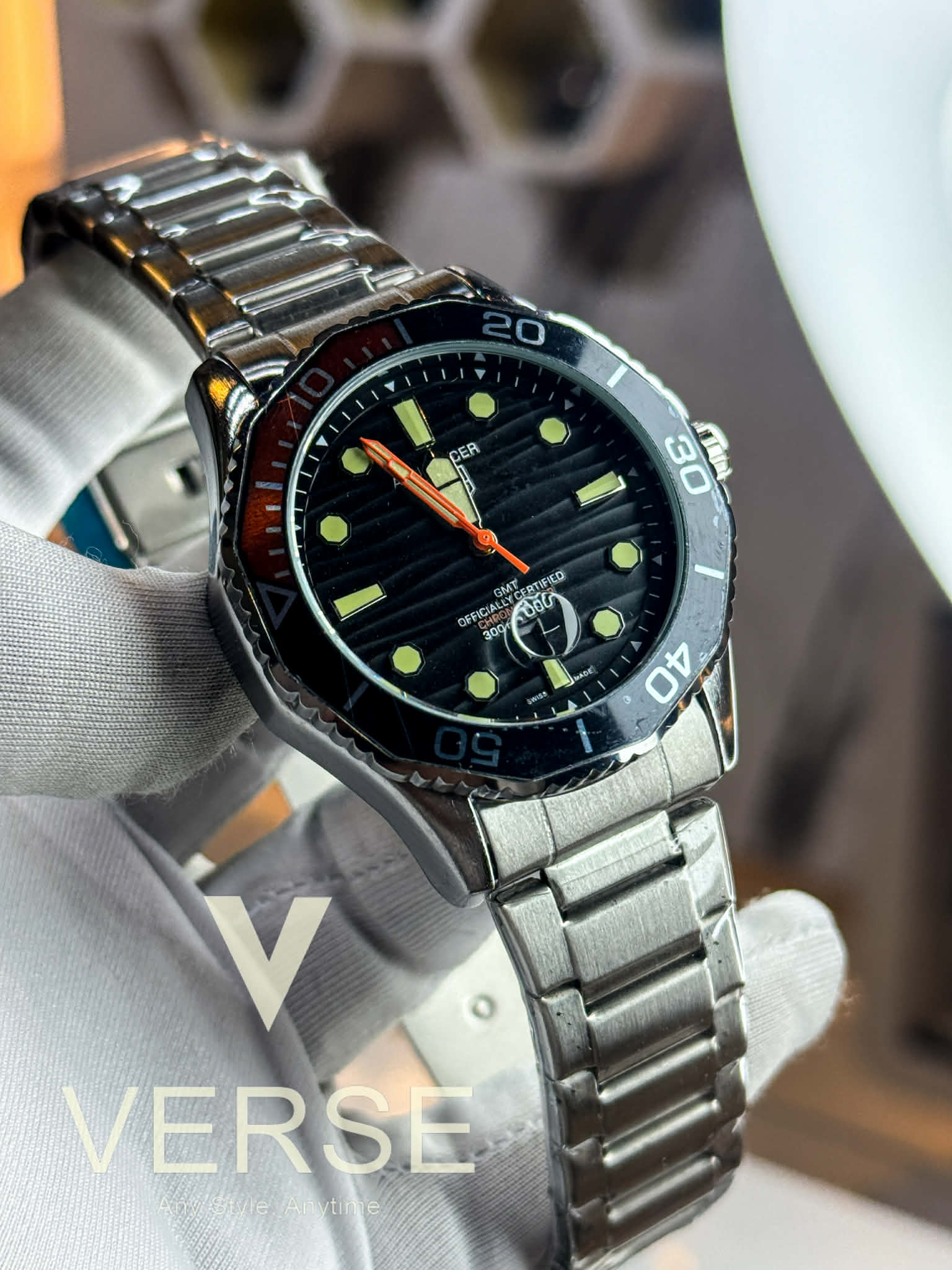 TAG Heuer Aquaracer Professional - Superdiver | Sweep Black Dial Black-Orange Bezel