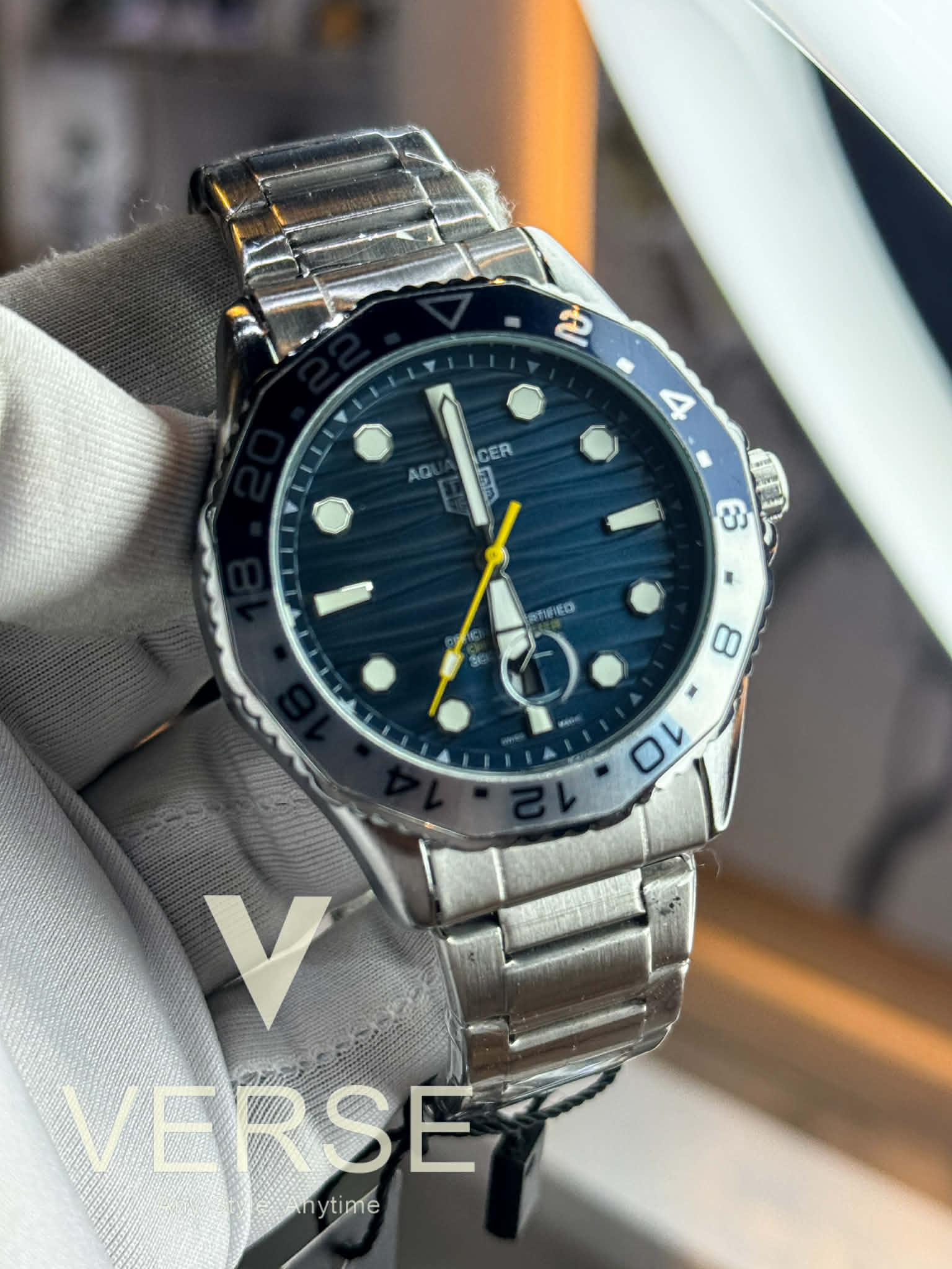 TAG Heuer Aquaracer Professional - Superdiver | Sweep Blue Dial Silver-Blue Bezel