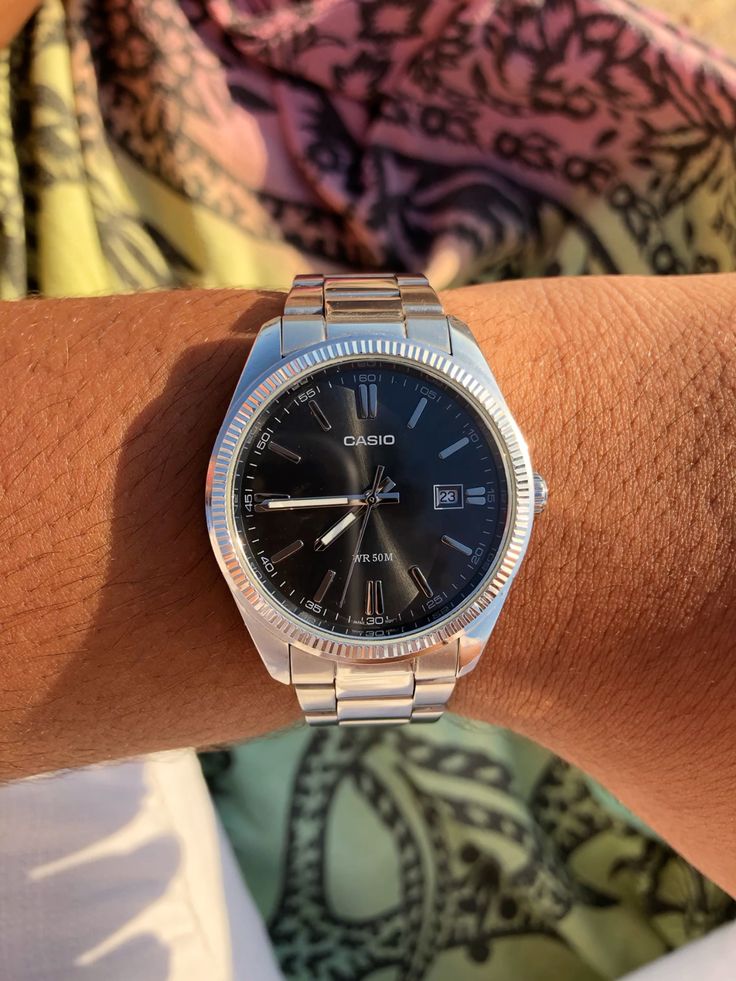 Casio MTP-1302D-1A1VDF Men’s Black Dial Stainless Steel Watch | Casio MTP-1302D-1A1VDF