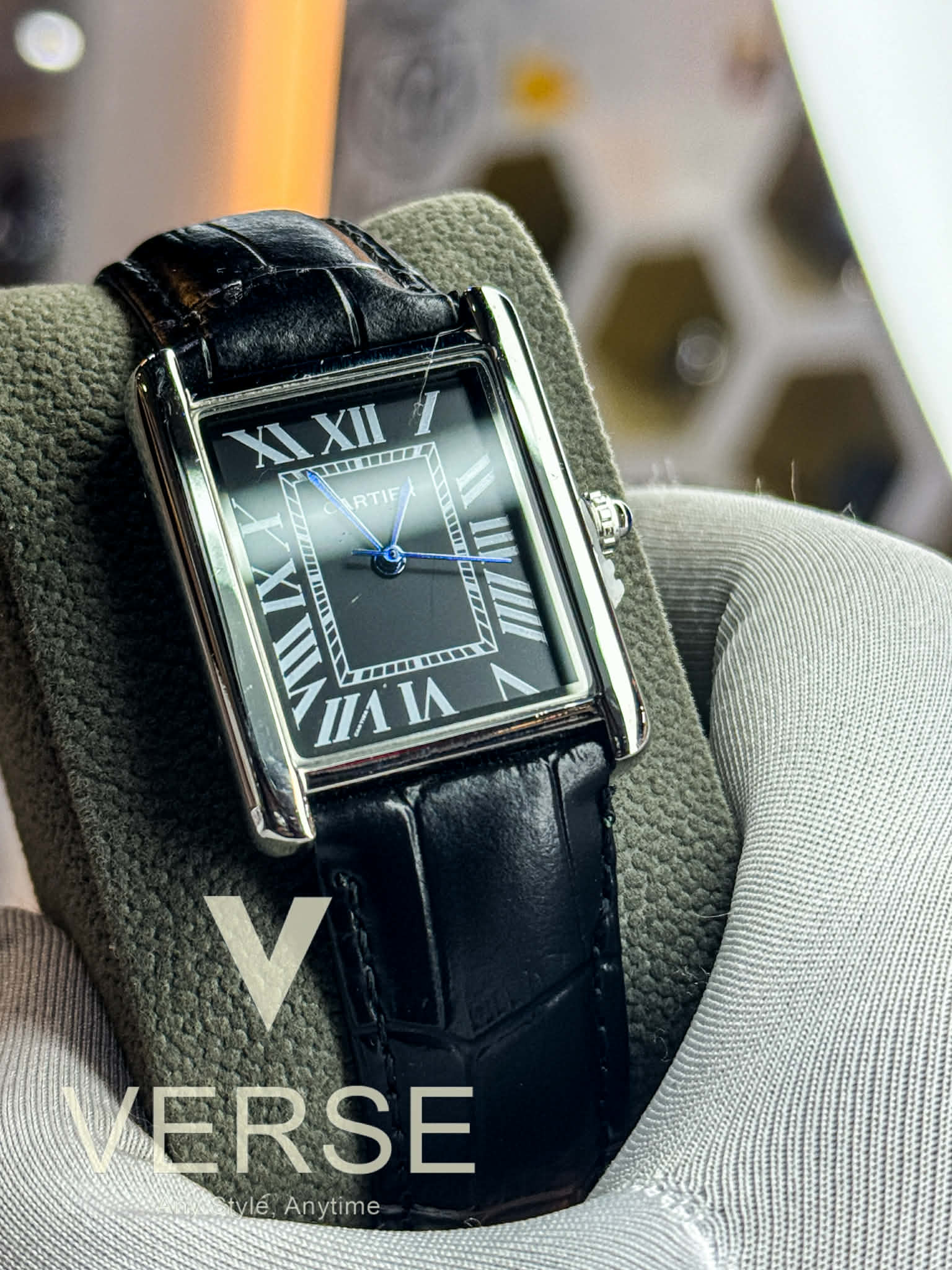 Cartier Tank | Leather Strap Men's Watch