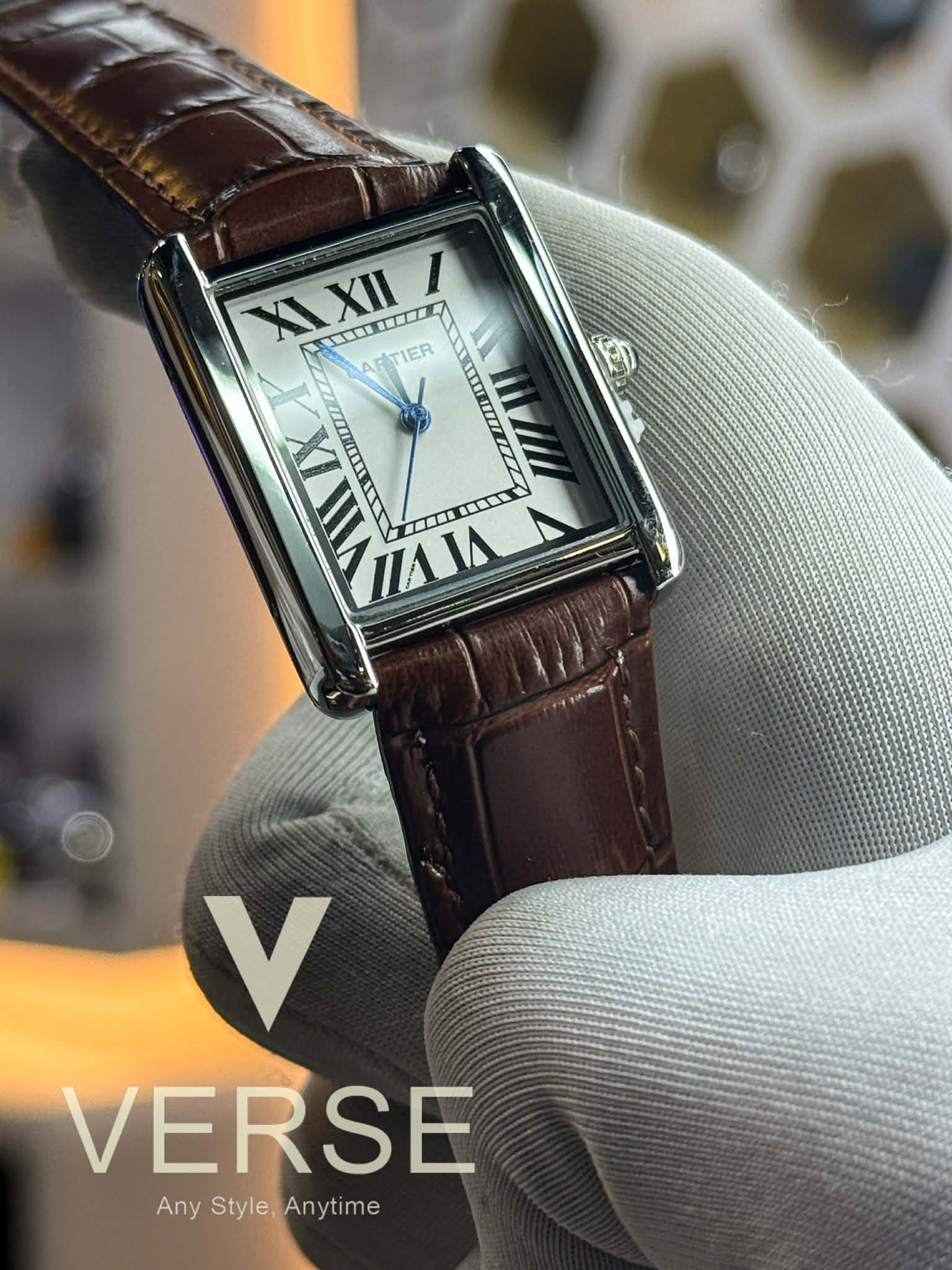 Cartier Tank | Leather Strap Men's Watch_img_2