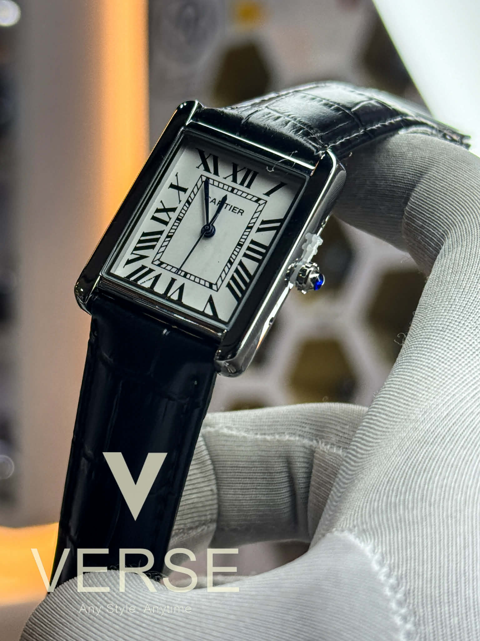 Cartier Tank | Leather Strap Men's Watch_img_1