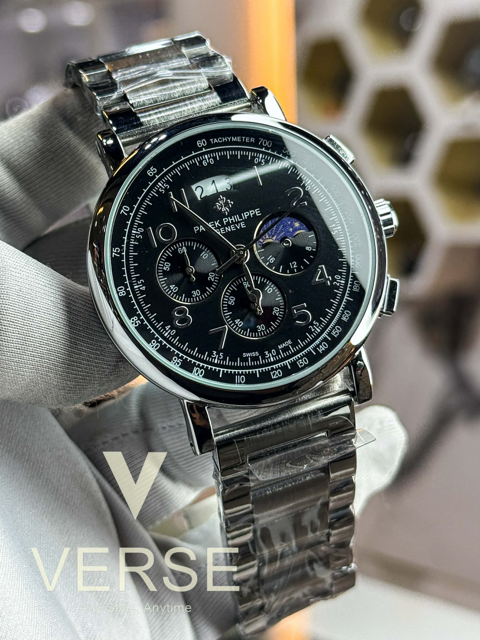 Patek Philippe " Three Rome " | Stainless Steel - Chronograph