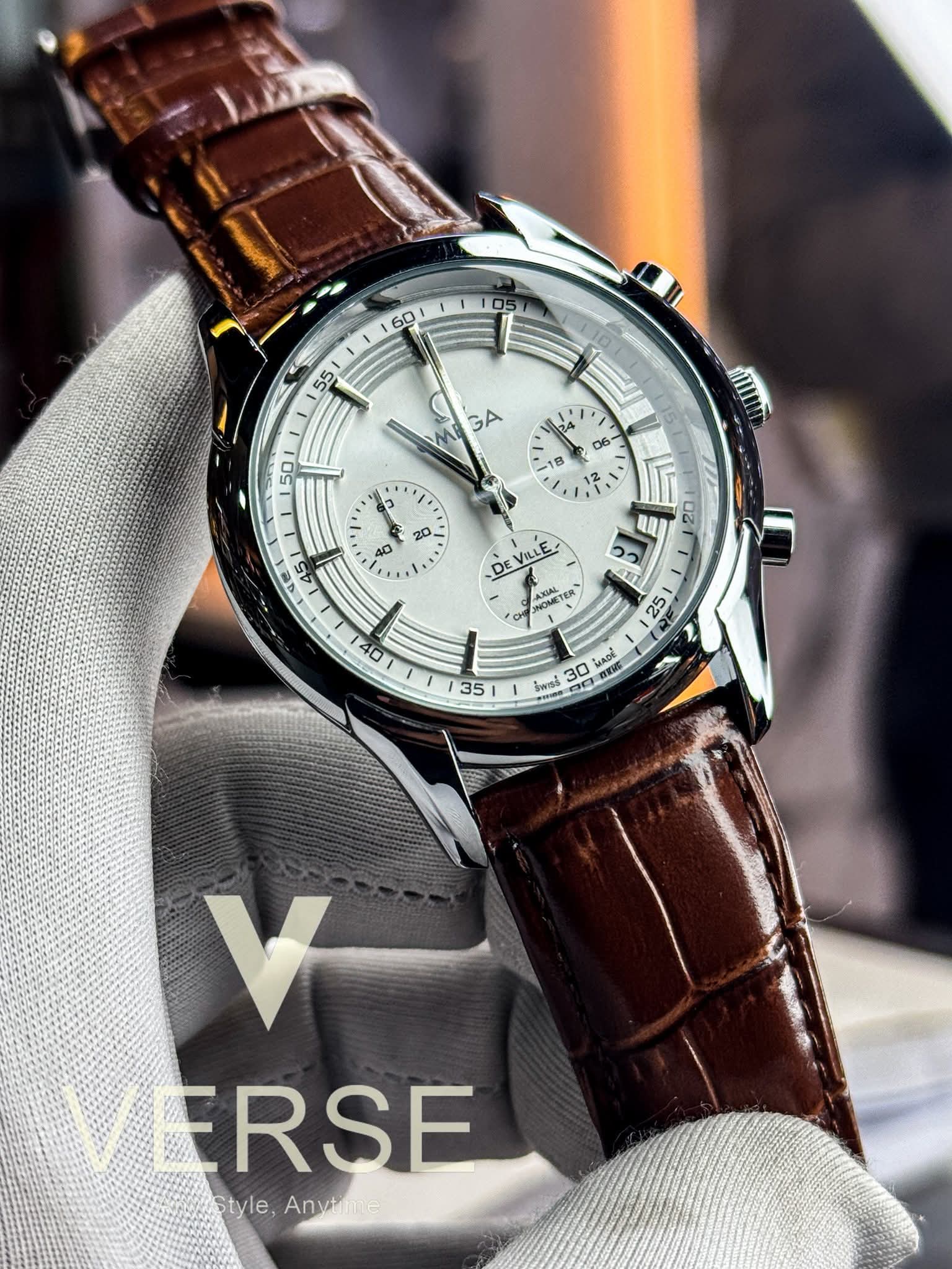 Omega De Ville Chronometer | Leather Strap - Chronograph