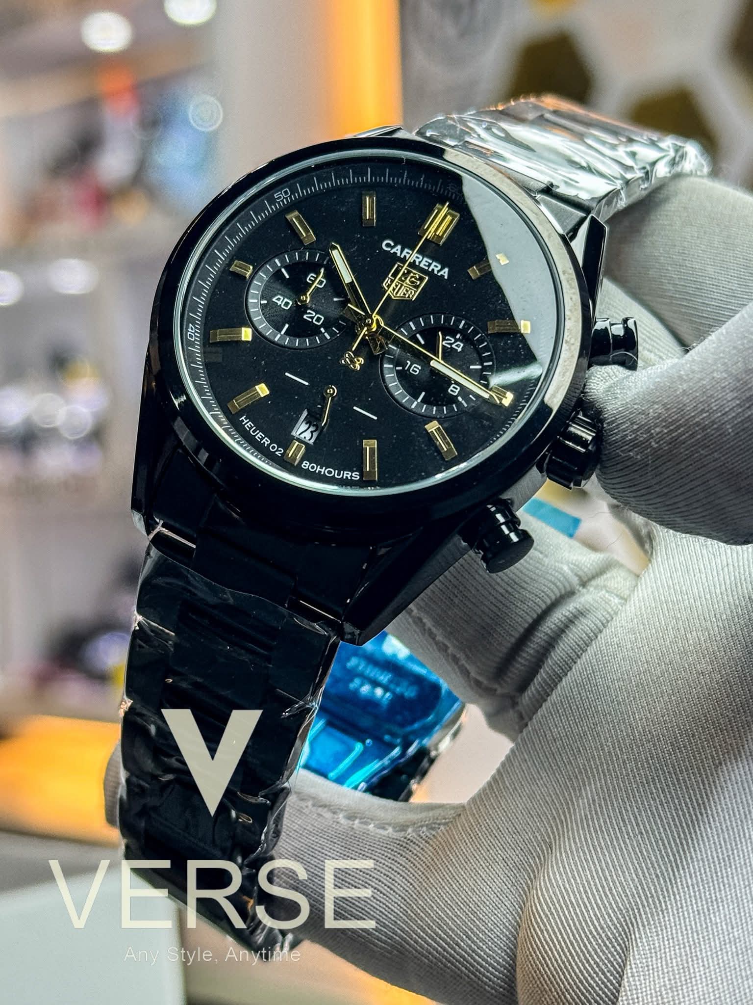 TAG Heuer Carrera 02' | Rose Gold Accents - Chronograph