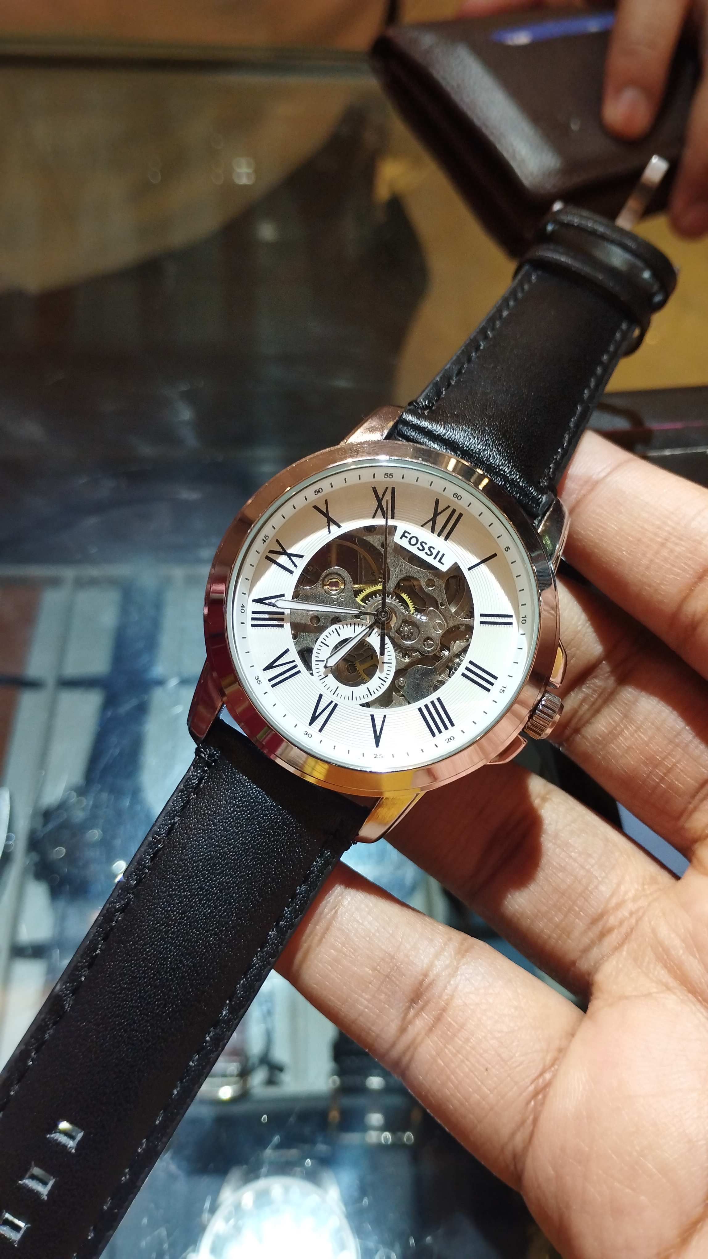 FOSSIL GRANT AUTOMATIC - BLACK BELT