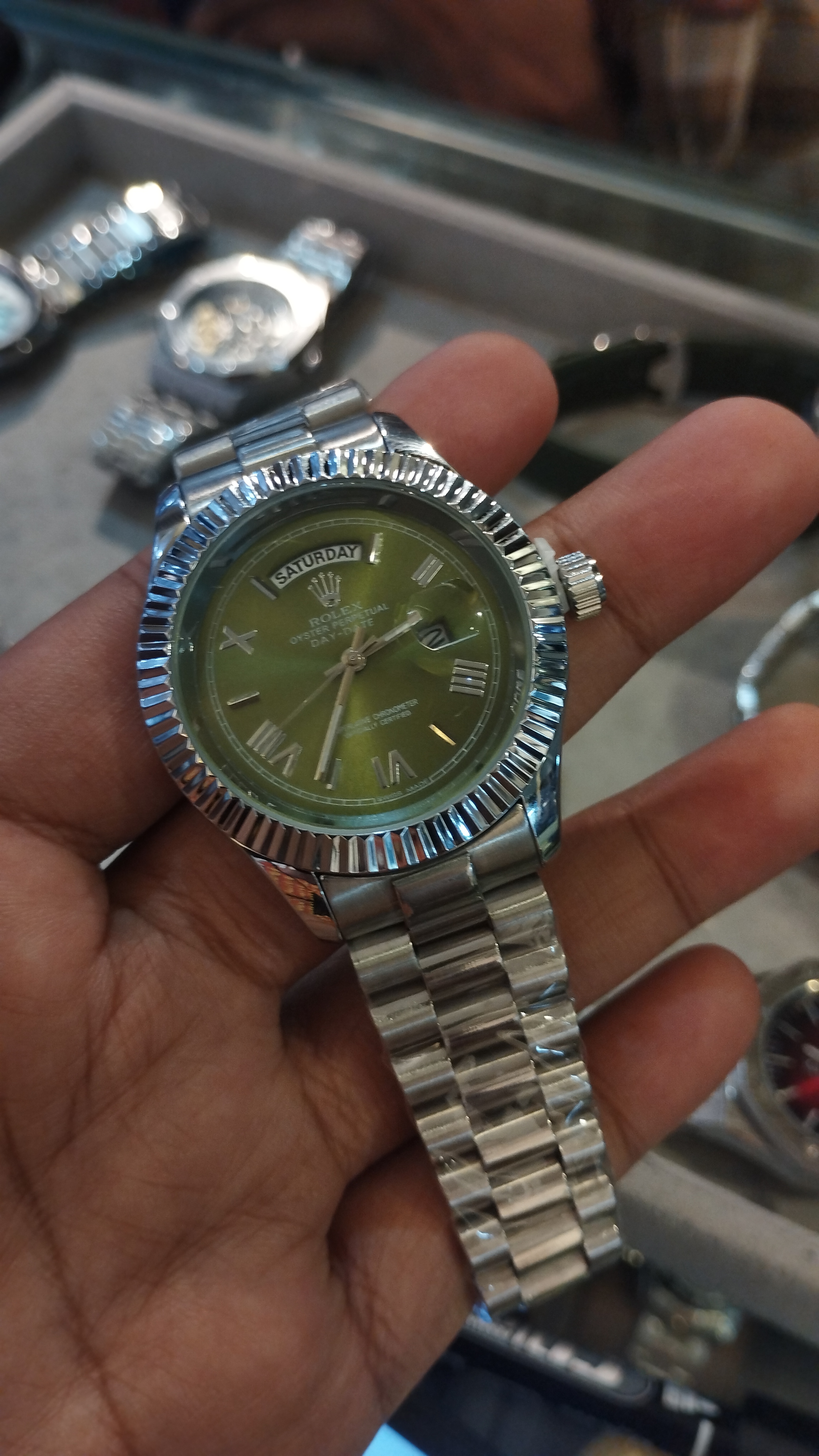 Rolex DayDate Olive Green Dial