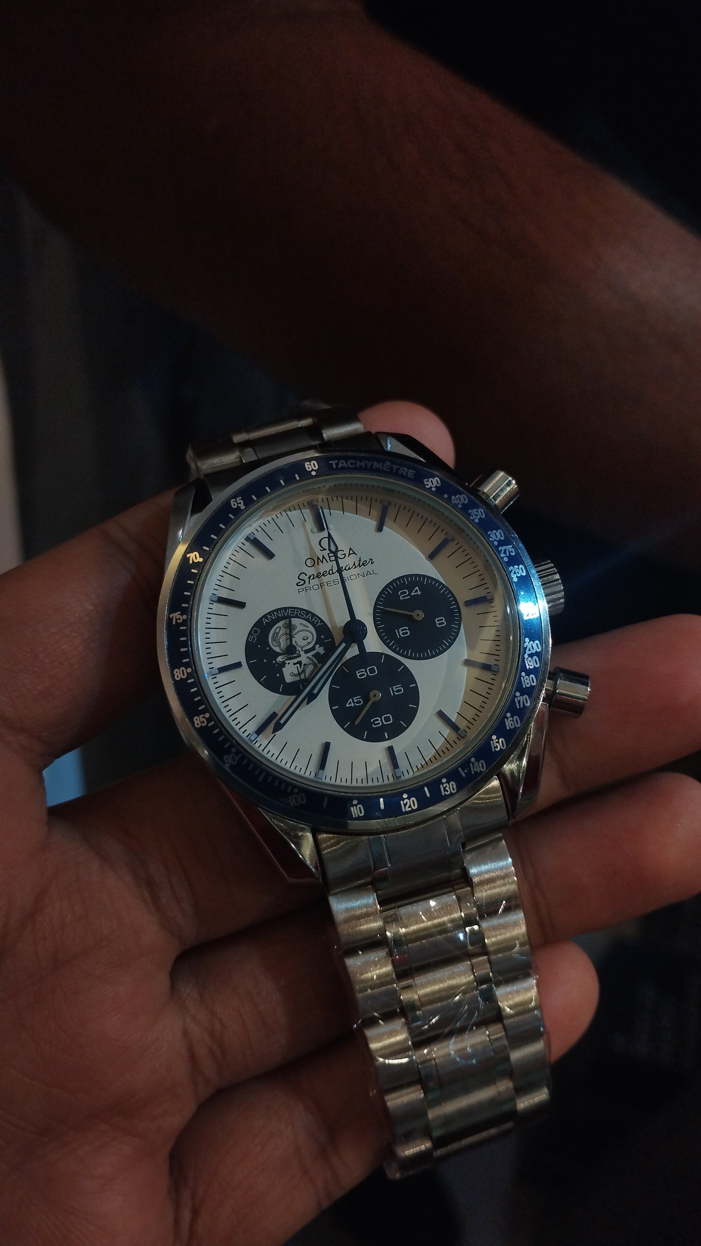 Omega Speedmaster Silver Snoopy Chain