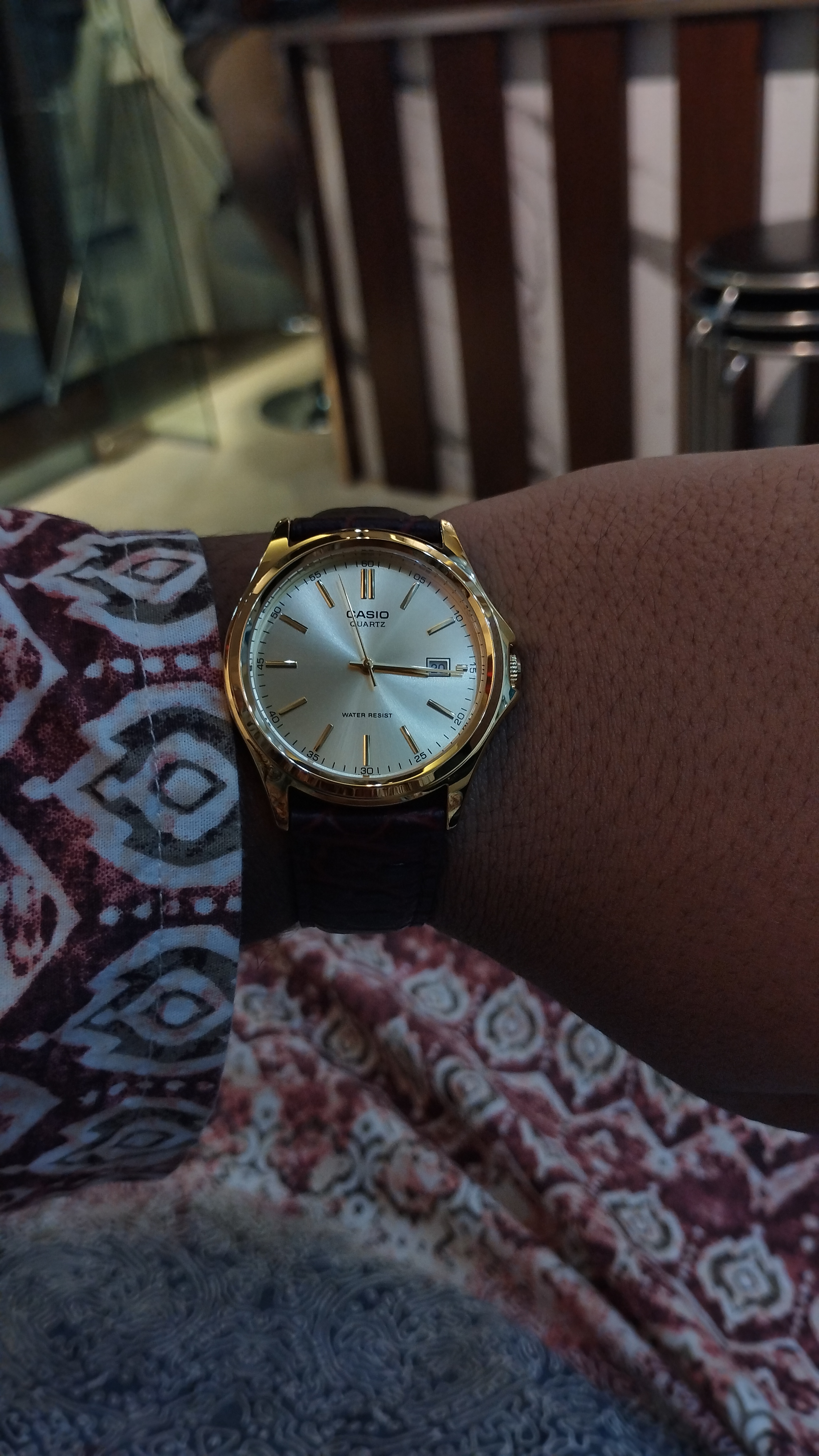 Casio MTP-1183Q-9A Men’s Gold Stainless Steel Watch with Golden Dial| Casio MTP-1183Q-9A