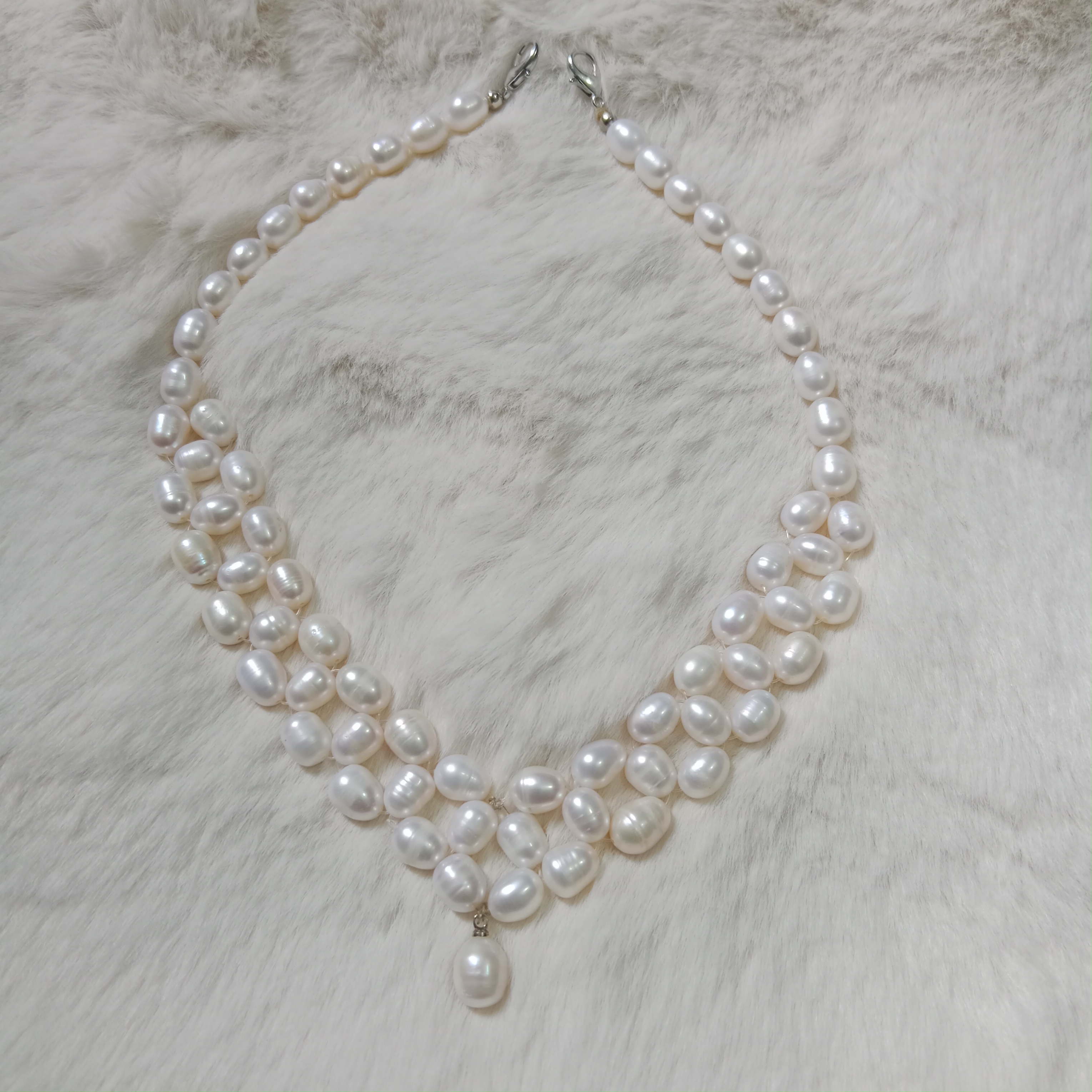 Exclusive and Premium quality pearl necklace, White pearl_img_3