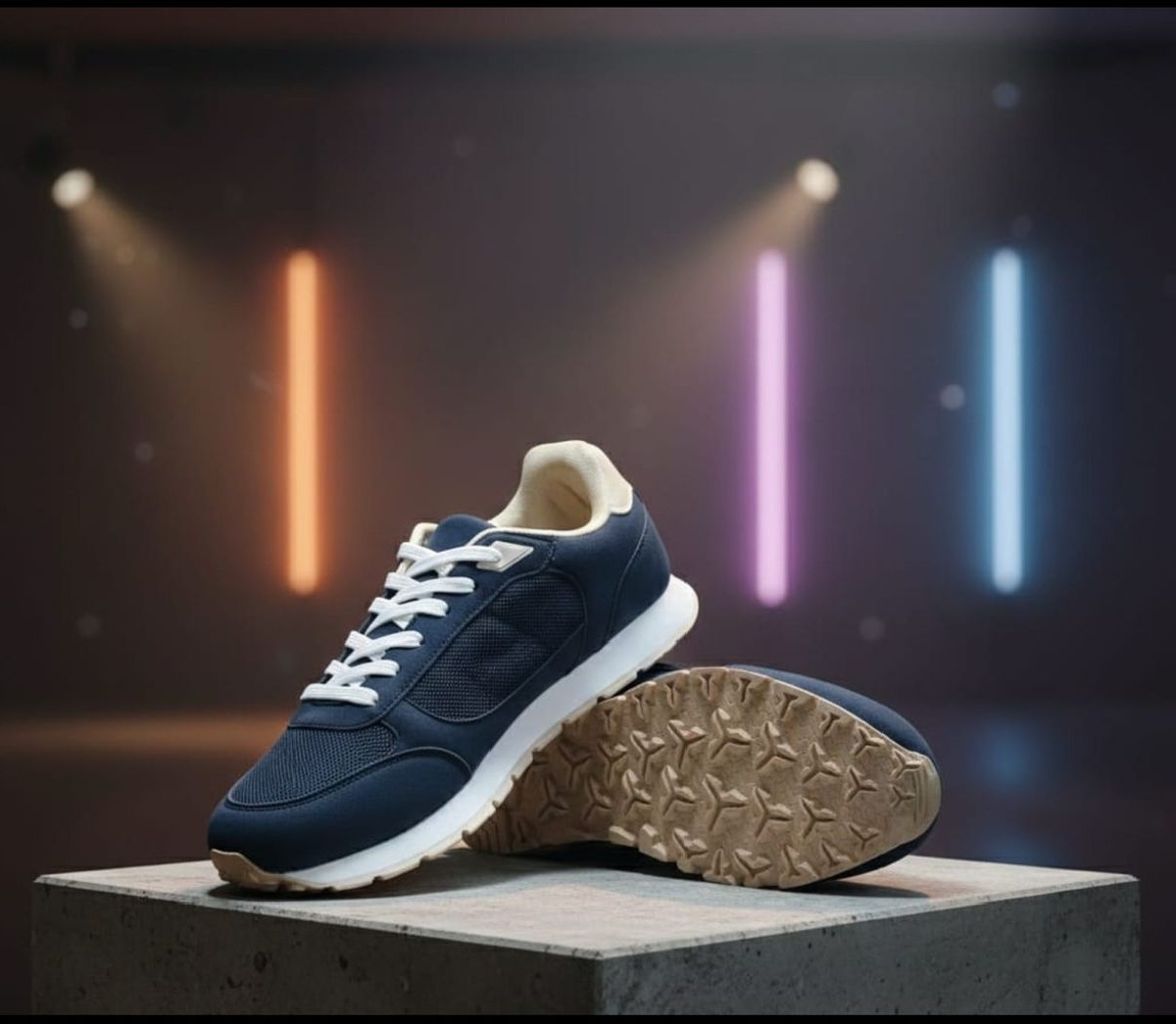 Premium Comfort Casual Sneakers (Navy)_img_0