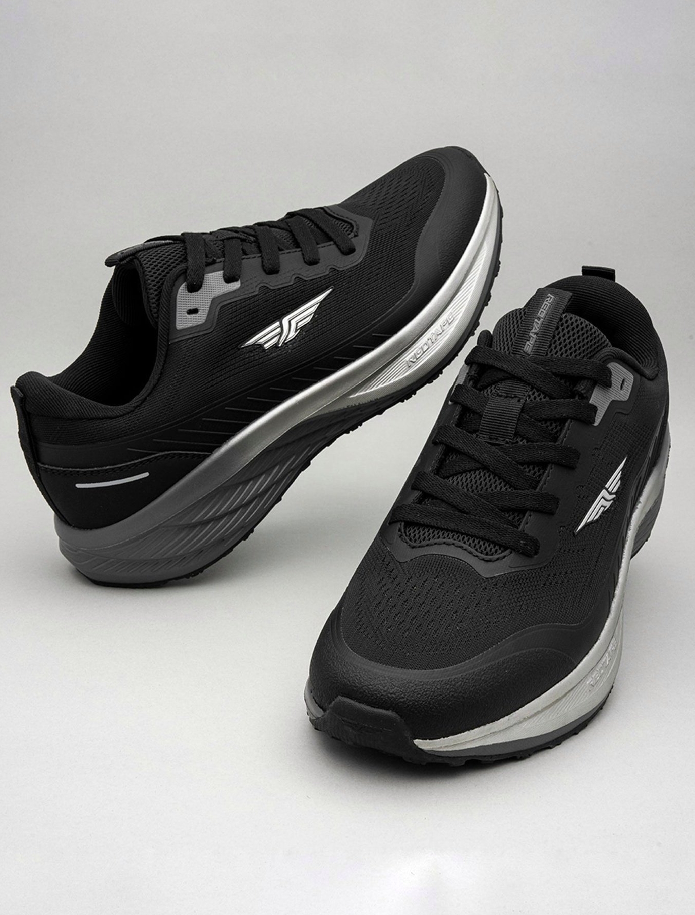 Redtape Running Athleisure Sports Shoes – Black Silver Edition_img_0