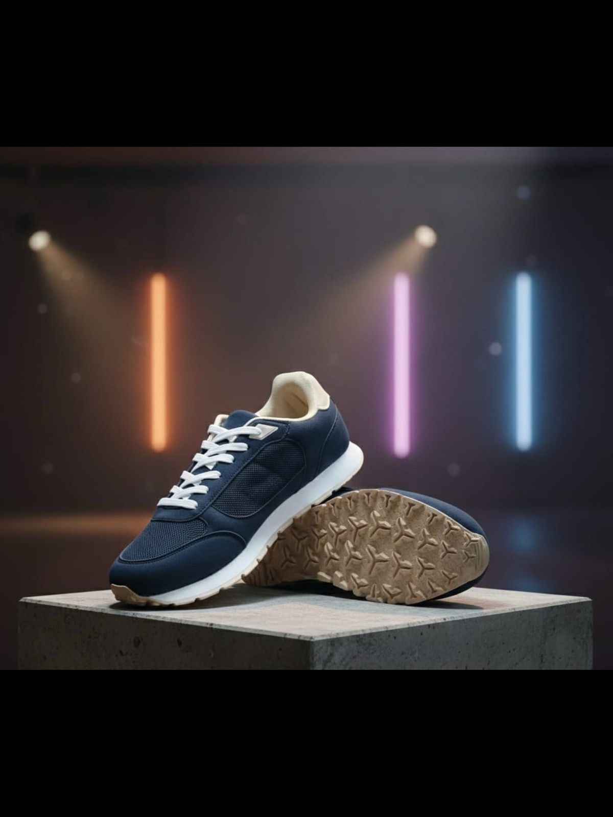 Premium Comfort Casual Sneakers (Navy)_img_1