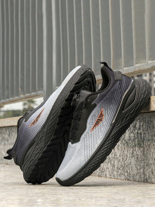 Redtape Dial Lace Athleisure Sport Shoes For Men | Black Hblue Edition_img_0