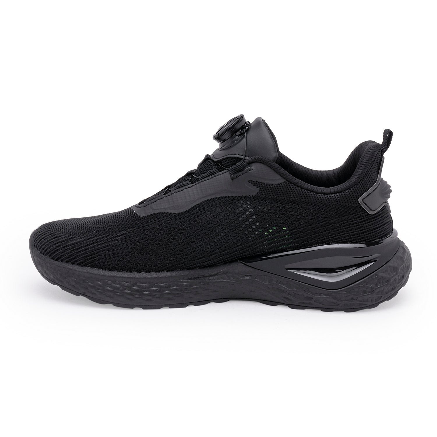 Redtape Dial Lace Athleisure Sport Shoes For Men | JET Black_img_3