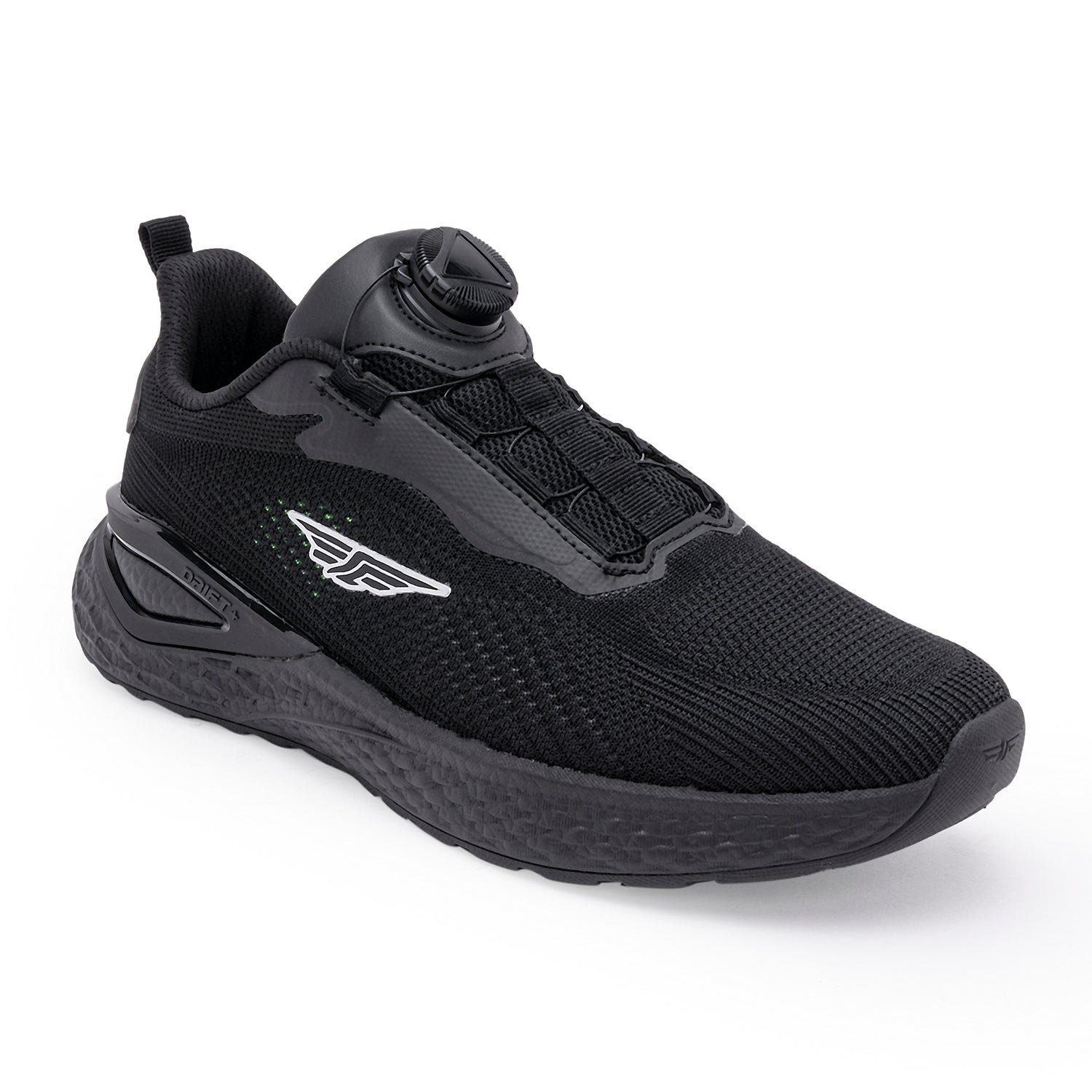 Redtape Dial Lace Athleisure Sport Shoes For Men | JET Black_img_1
