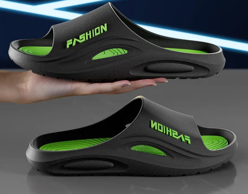 ICE SANDAL IMPORTED CHINA  (R101 BLACK LT GREEN)_img_0