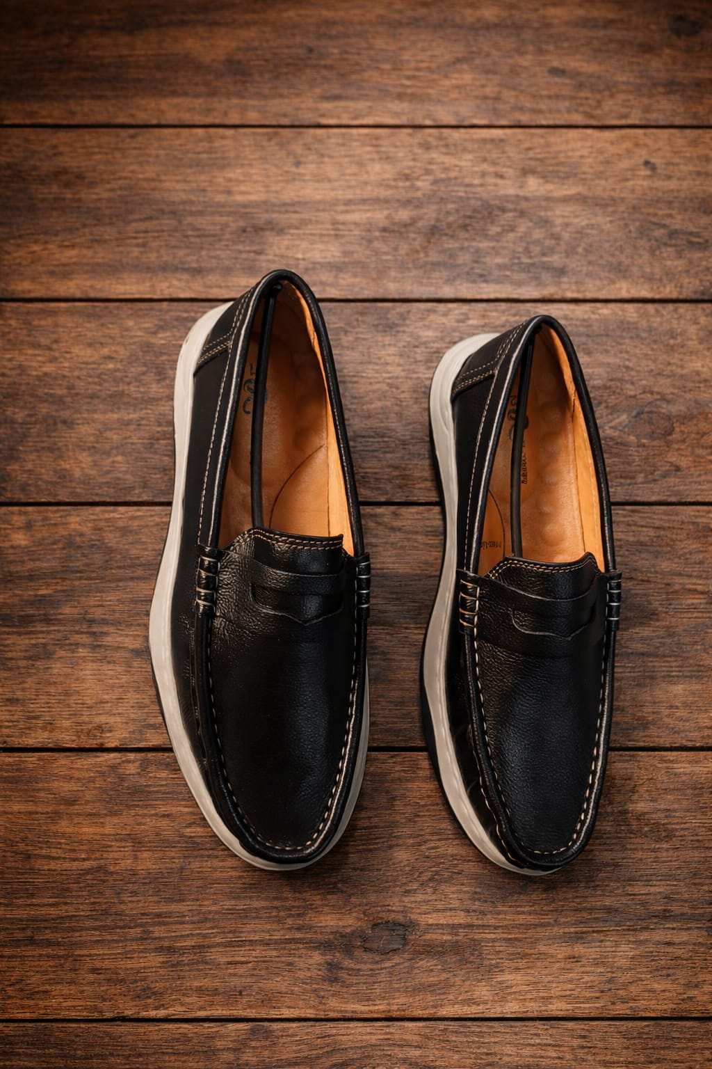 Premium Royal Cobra 100% Cow Leather Black Color Loffer_img_1