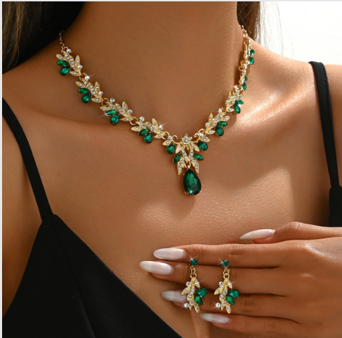 Necklace Earrings suit Crystal_img_2