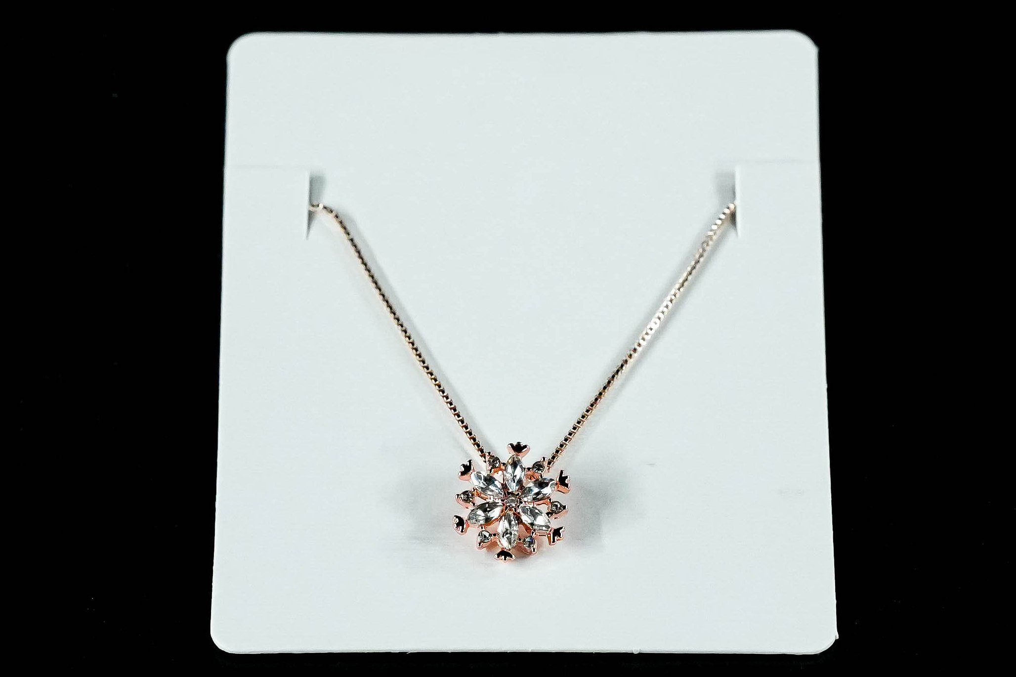 Snowflake Pendant Sparkling Diamond 925_img_2