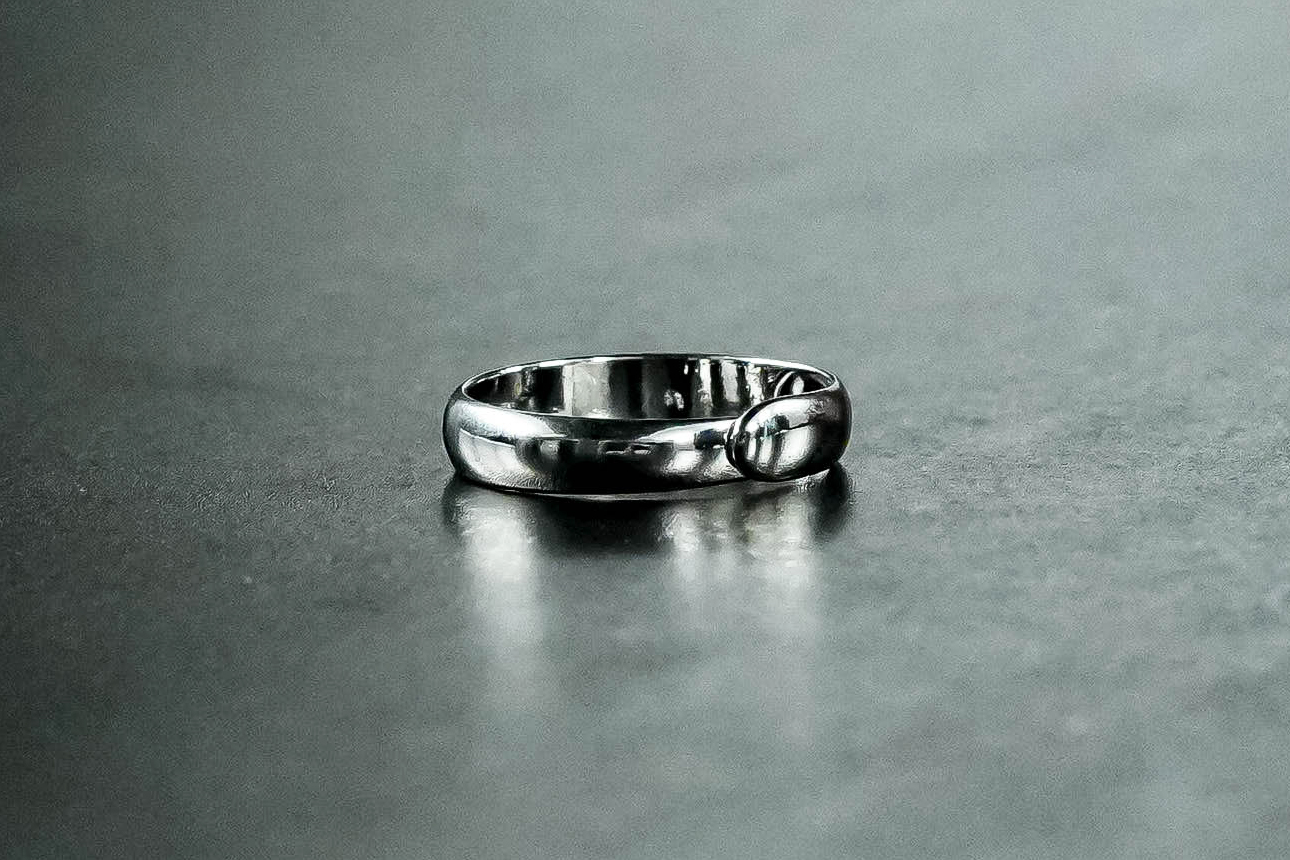 925 plain Gold open mouth ring_img_2