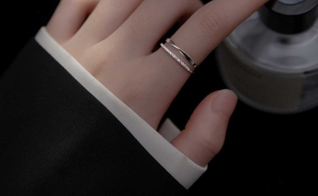 925 Sterling Silver Mobius Double-Layer Open Ring_img_2