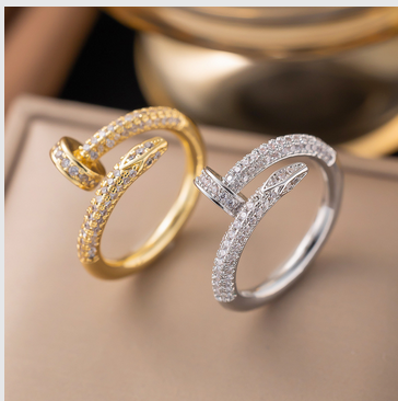 676Luxury 18K Electroplated Nail Shape Ring_img_0