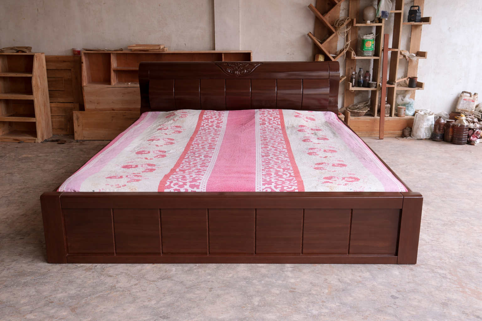 Modern Wooden Bed – WCF-Code-BD-540-1_img_1