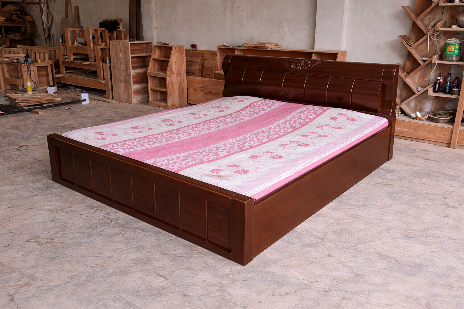 Modern Wooden Bed – WCF-Code-BD-540-1_img_0