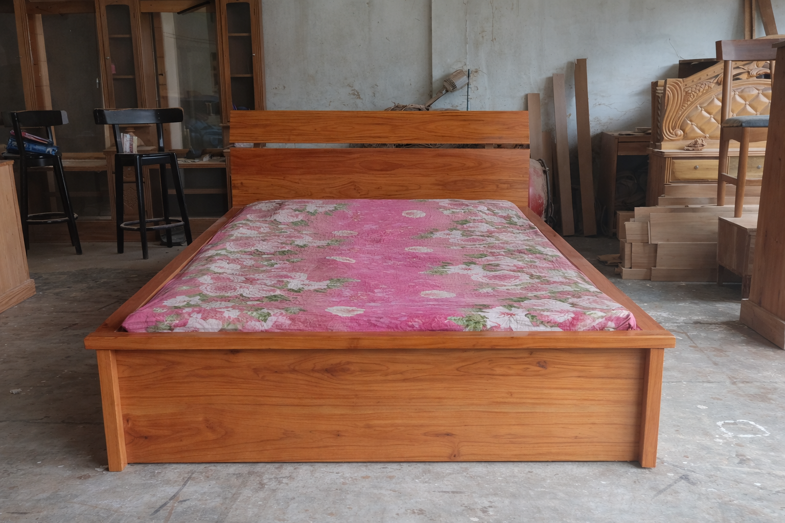 Modern Wooden Bed – WCF-Code-BD-508-1_img_2