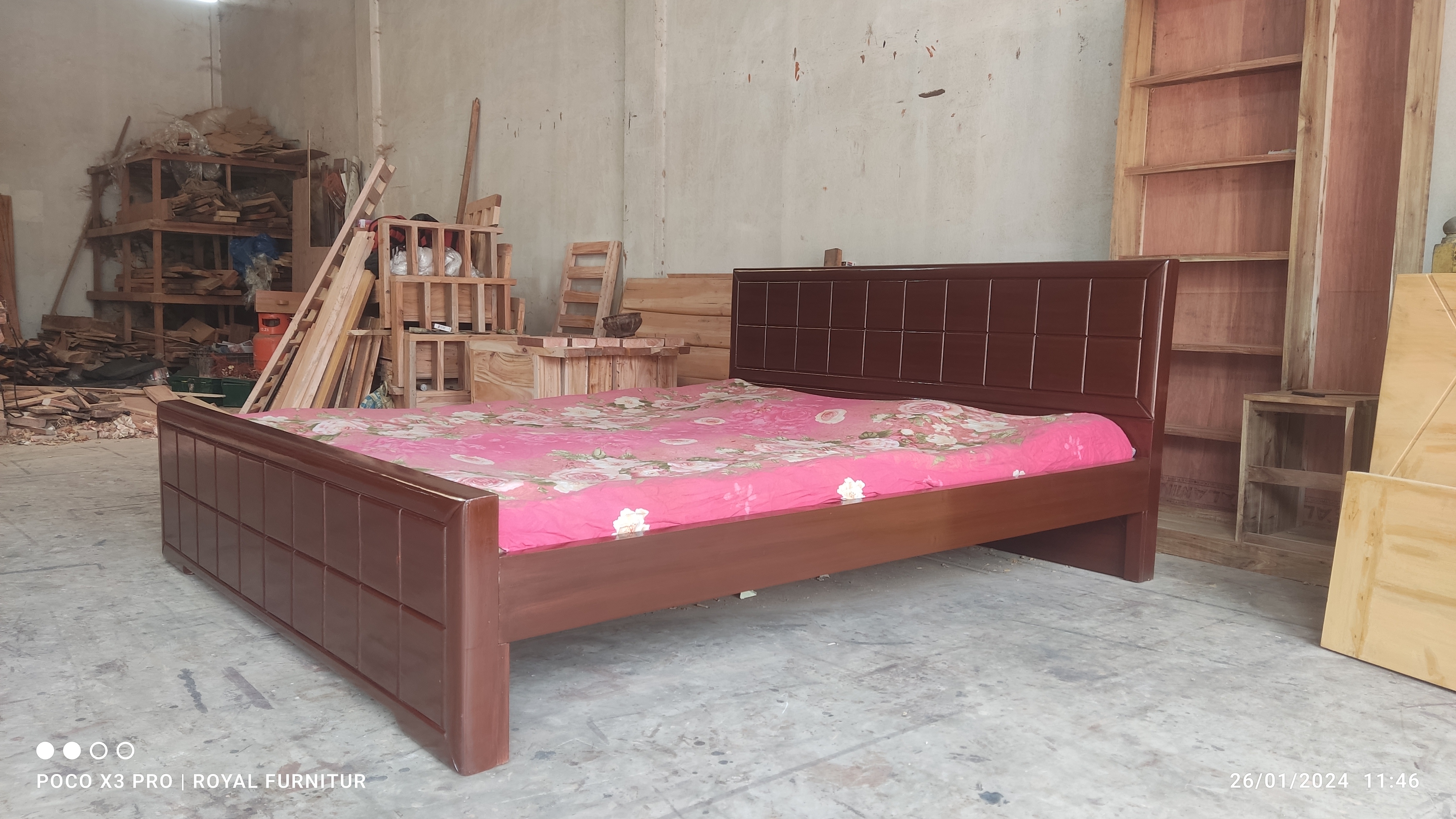 Premium Wooden Sami Box Bed Heavy Structure with Smooth Finish WCF-Code-BD-611_img_3