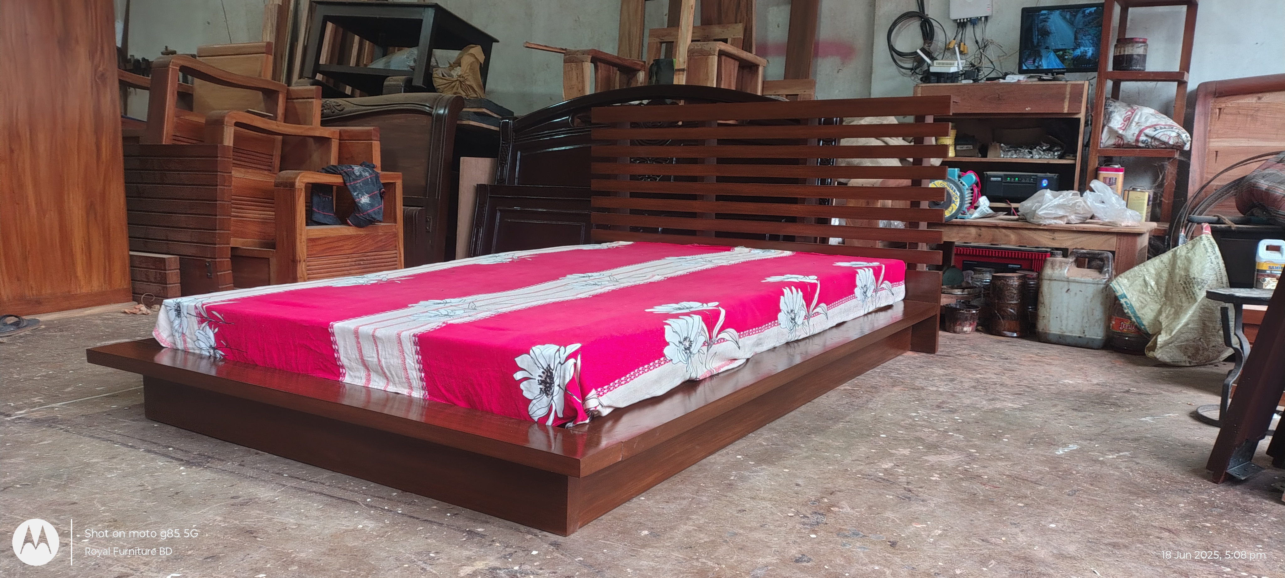 Modern Wooden Bed | Solid Wood Bed Design | WCF-Code-BD-406_img_0