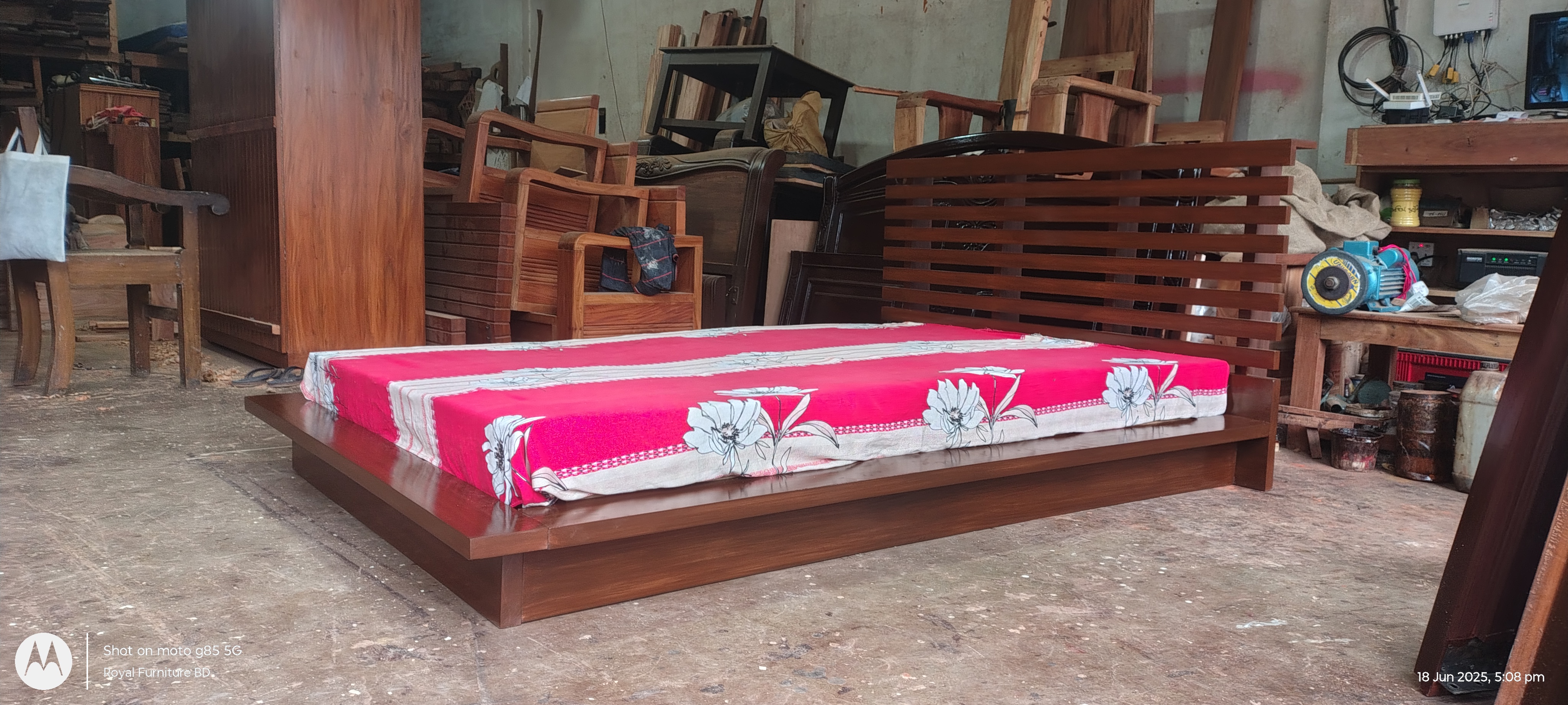 Modern Wooden Bed | Solid Wood Bed Design | WCF-Code-BD-406_img_3