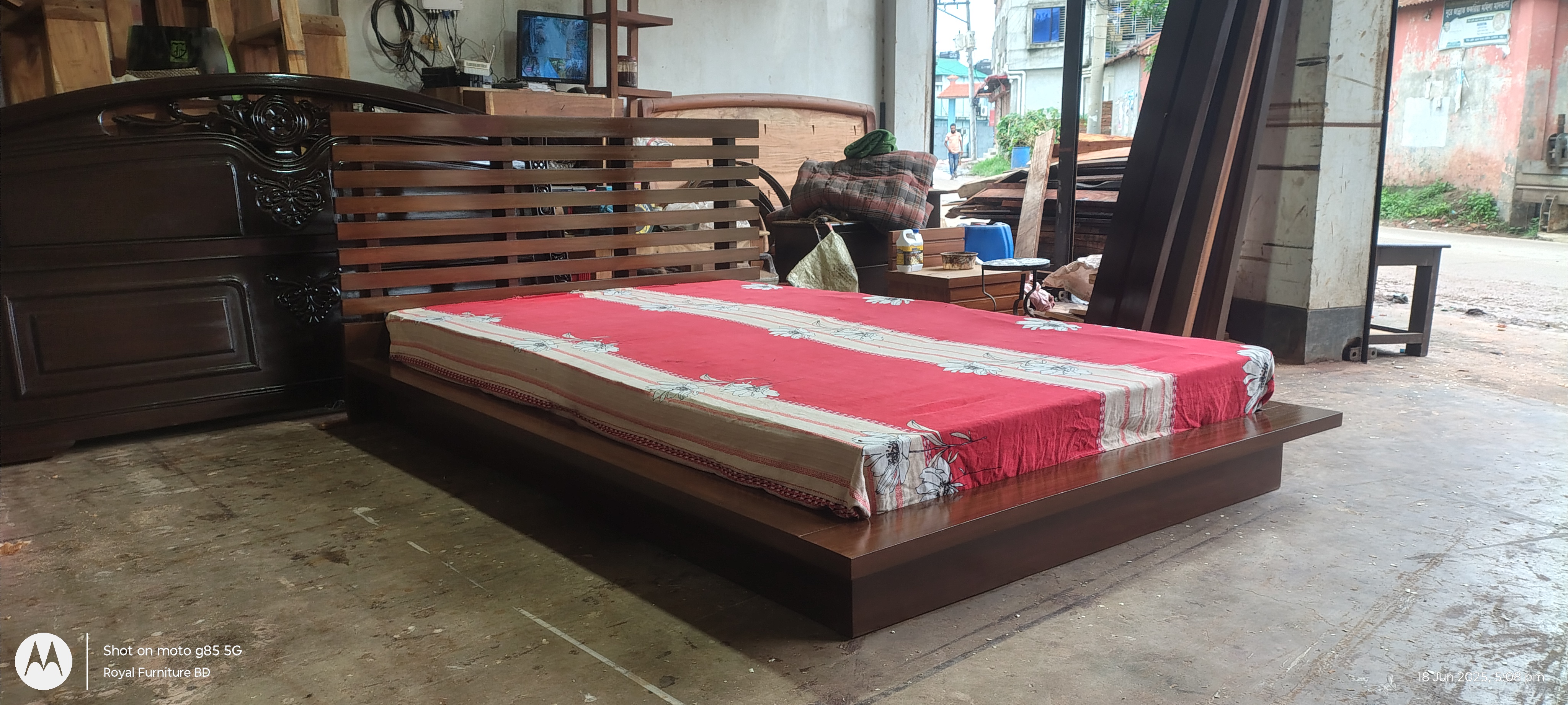 Modern Wooden Bed | Solid Wood Bed Design | WCF-Code-BD-406_img_4
