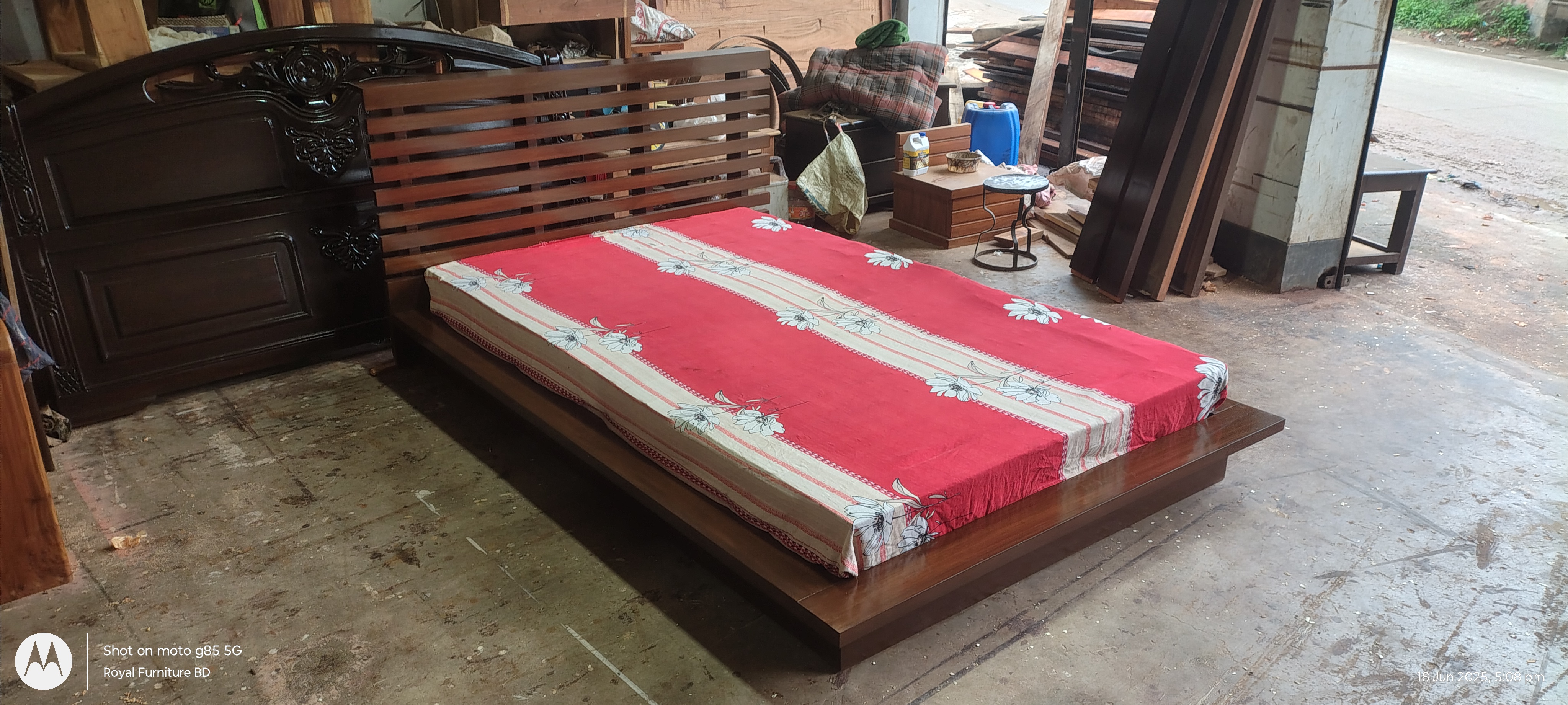 Modern Wooden Bed | Solid Wood Bed Design | WCF-Code-BD-406_img_2