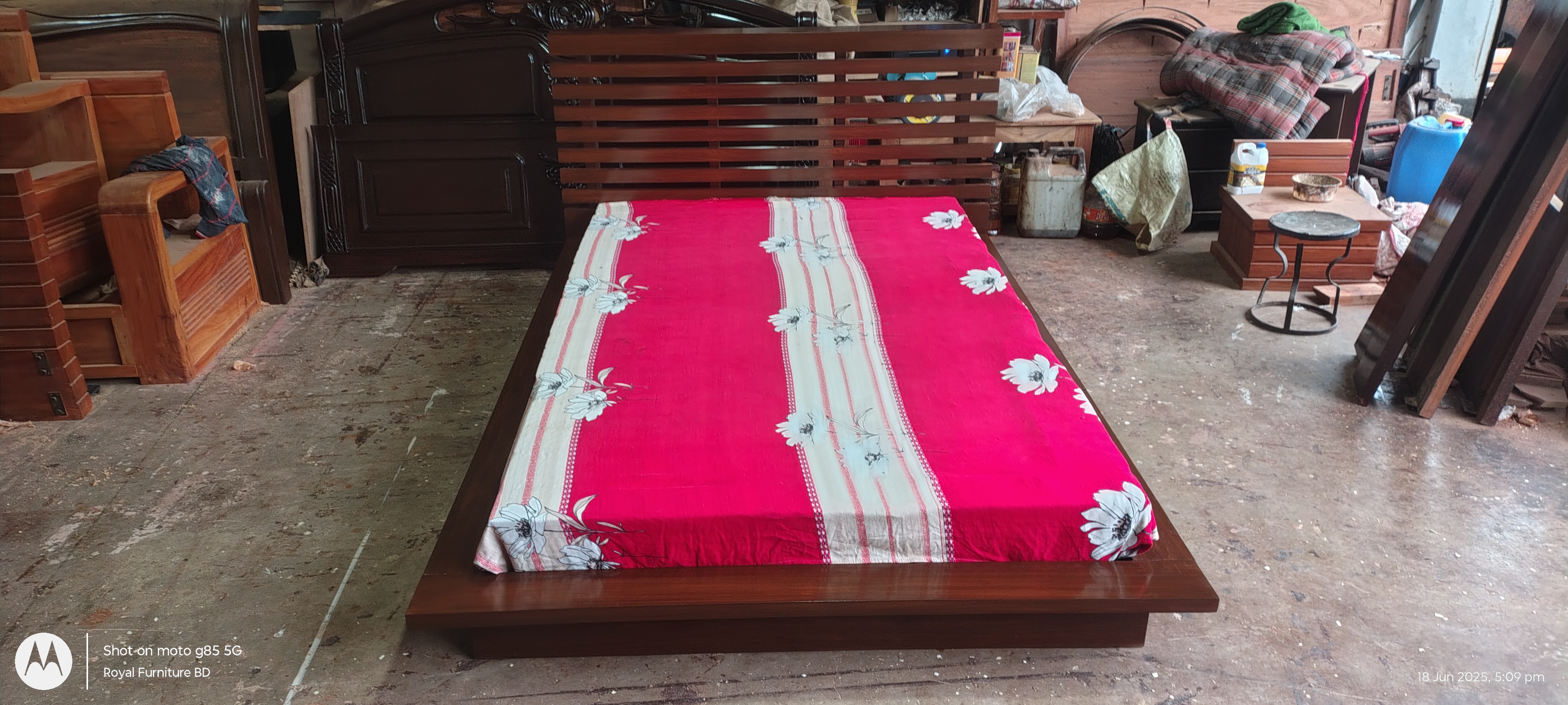 Modern Wooden Bed | Solid Wood Bed Design | WCF-Code-BD-406_img_5