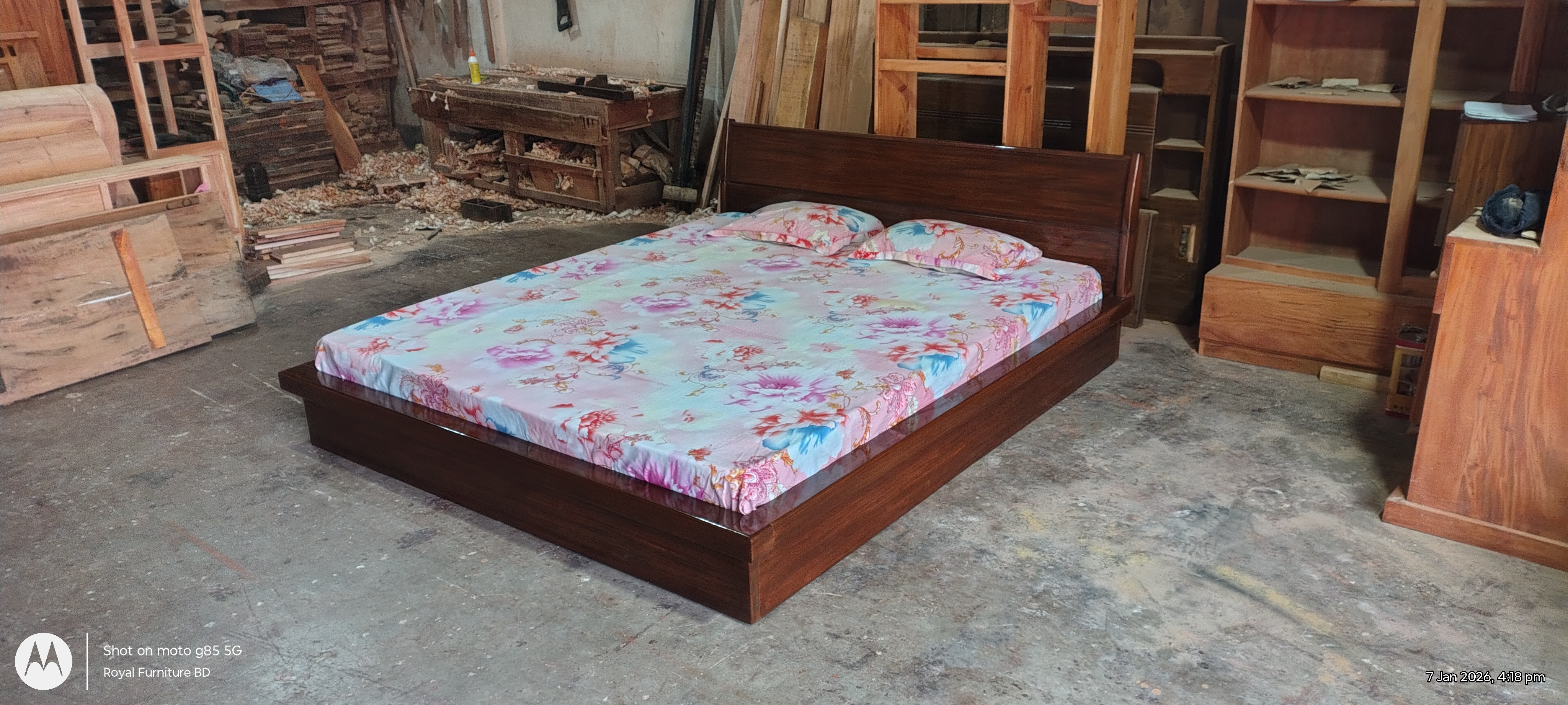 Full Box Bed | Wooden Storage Bed Bangladesh | WCF-Code-BD-315-1_img_2